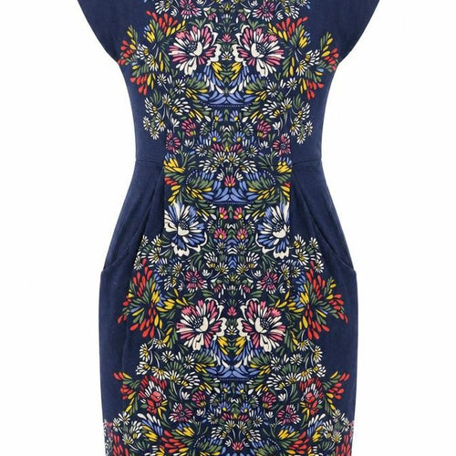 Monsoon Women’s Multicoloured Floral Strapless Bodycon Dress Size 8
