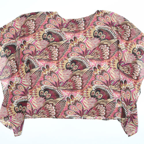 Susan Graver Women’s Multicoloured Floral Tunic Blouse M