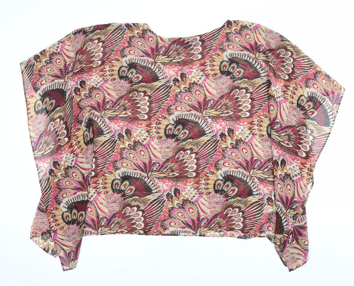 Susan Graver Women’s Multicoloured Floral Tunic Blouse M