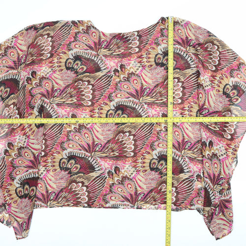 Susan Graver Women’s Multicoloured Floral Tunic Blouse M