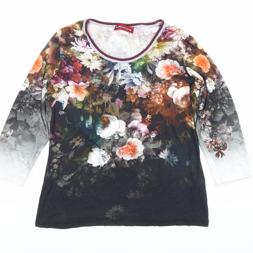 La Maison du Jersey Womens Multicoloured Floral T-Shirt Size 14