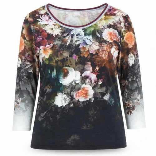 La Maison du Jersey Womens Multicoloured Floral T-Shirt Size 14