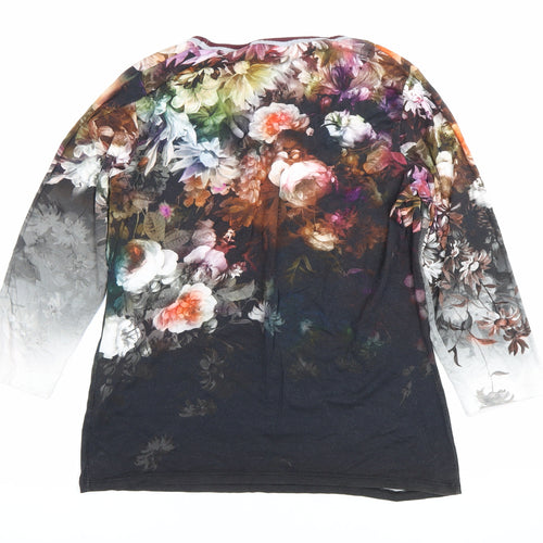 La Maison du Jersey Womens Multicoloured Floral T-Shirt Size 14
