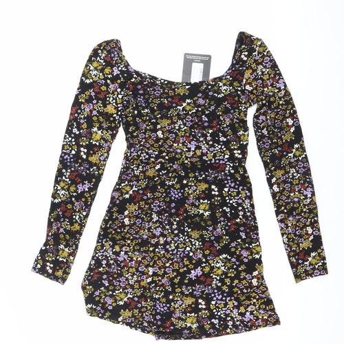 PrettyLittleThing Women’s Multicoloured Floral Mini Dress Size 6