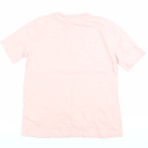 H&M Women’s Pink XS Cotton Stretch T-Shirt Oui Mon Cheri