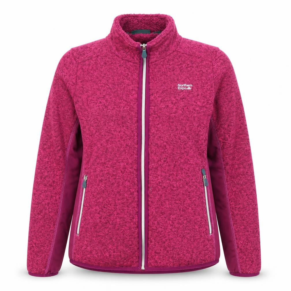 Northern Expo Womens Pink Fleece Jacket UK 12 Warm Zip Up Outdoor