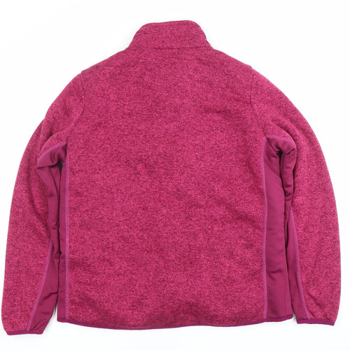Northern Expo Womens Pink Fleece Jacket UK 12 Warm Zip Up Outdoor