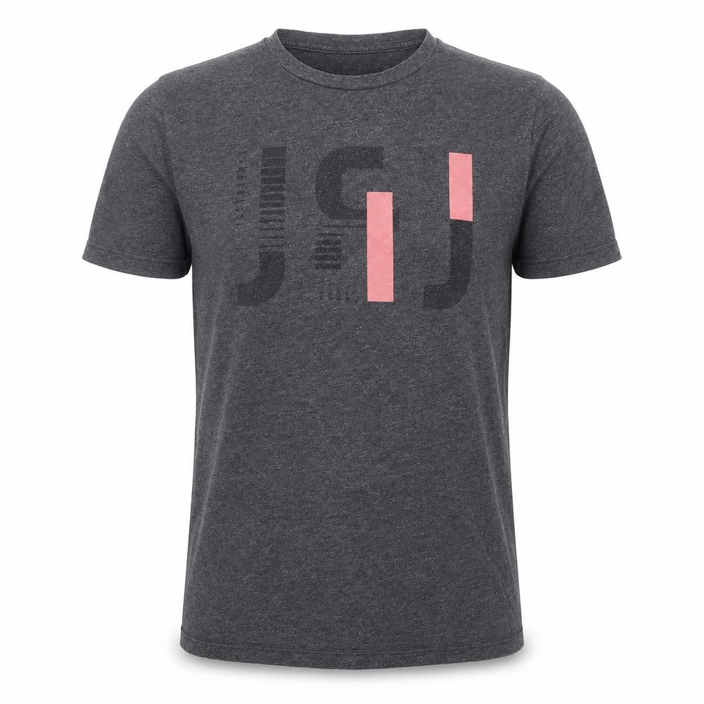 Jack & Jones Men’s Grey Graphic Print Crew Neck T-Shirt Size S