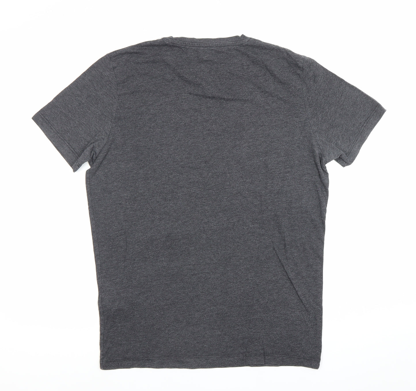 Jack & Jones Men’s Grey Graphic Print Crew Neck T-Shirt Size S