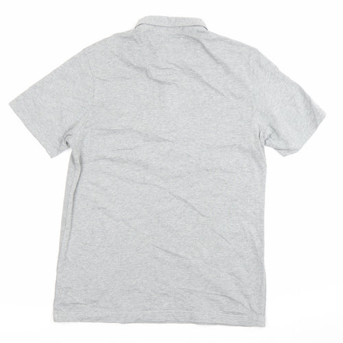 Farah Men's Grey Cotton Polo Shirt S Short Sleeve Casual