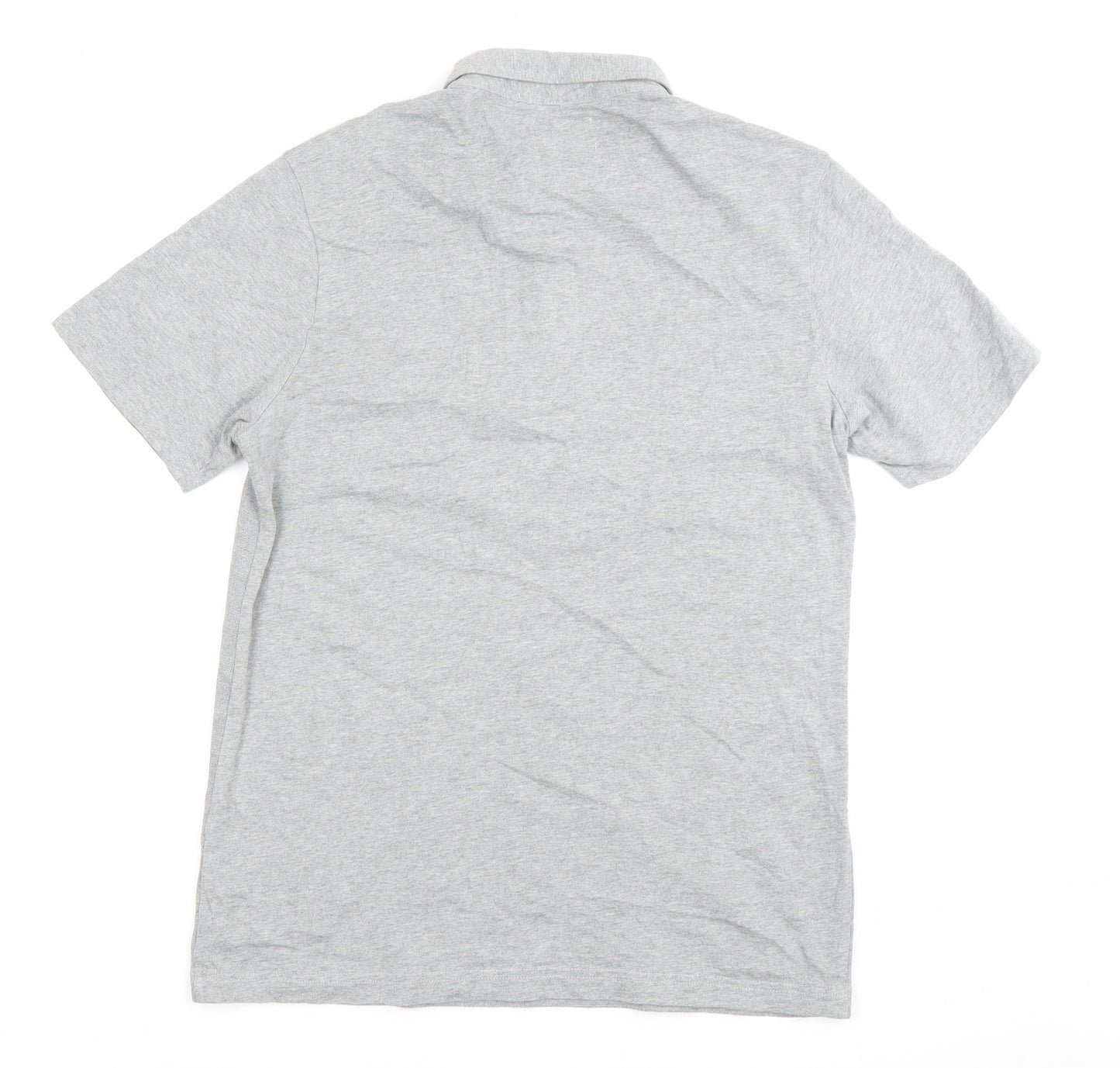 Farah Men's Grey Cotton Polo Shirt S Short Sleeve Casual