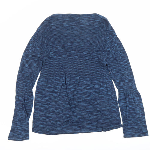 EAST Womens Blue Size 18 Tunic Blouse 100% Cotton Long Sleeve