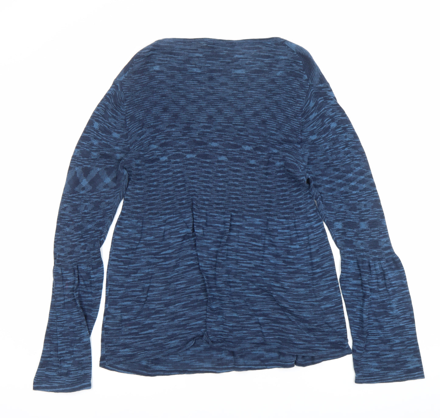 EAST Womens Blue Size 18 Tunic Blouse 100% Cotton Long Sleeve