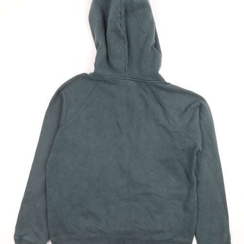 Jack Wills Womens Grey Hoodie UK 6 Cotton Blend Logo Pullover