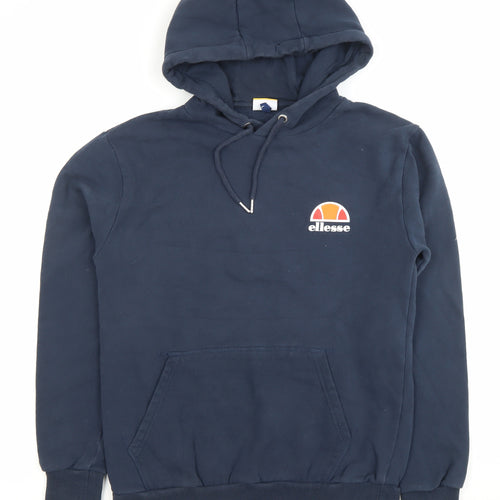 Ellesse Mens Blue Pullover Hoodie Size L Regular Fit Sportswear