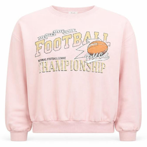 NET Ladies Women’s Pink Football Graphic Pullover Sweatshirt M