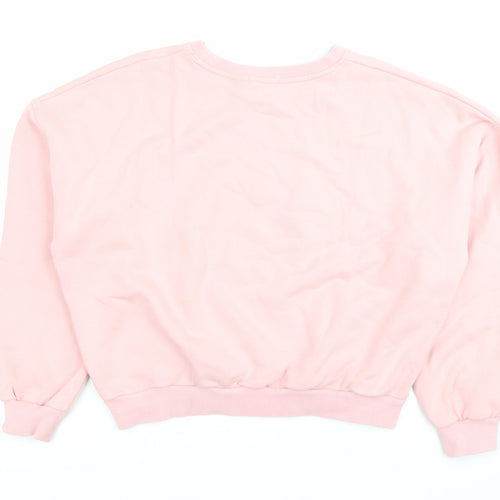 NET Ladies Women’s Pink Football Graphic Pullover Sweatshirt M