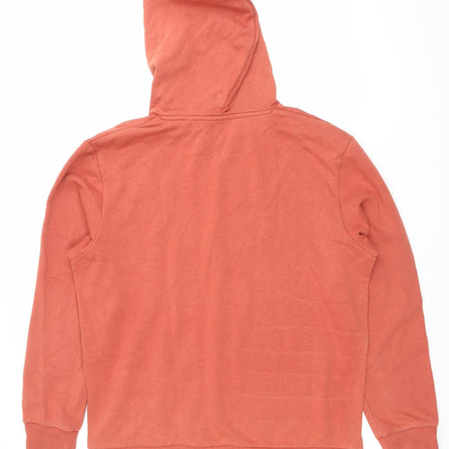 Jack & Jones Men’s Orange XL Pullover Hoodie Graphic Print Logo