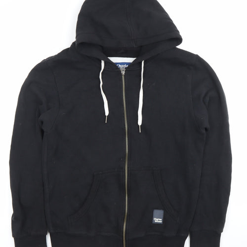 Charles Wilson Men’s Black Small Full Zip Hoodie Regular Fit