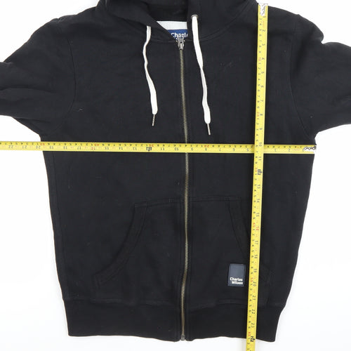 Charles Wilson Men’s Black Small Full Zip Hoodie Regular Fit