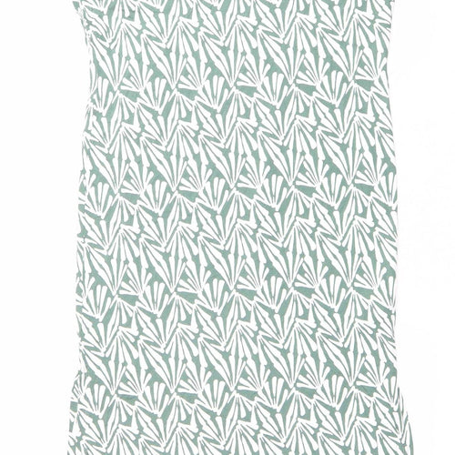 Marks and Spencer Women’s Green Floral Sleeveless Shift Dress Size S