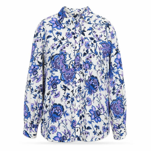 Next Women’s Multicoloured Floral Viscose Blouse UK 12 Long Sleeve