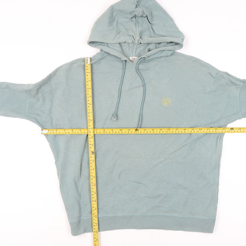 River Island Women’s Green Hoodie Small Pullover Cotton Casual
