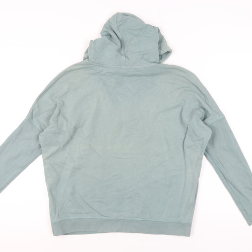 River Island Women’s Green Hoodie Small Pullover Cotton Casual