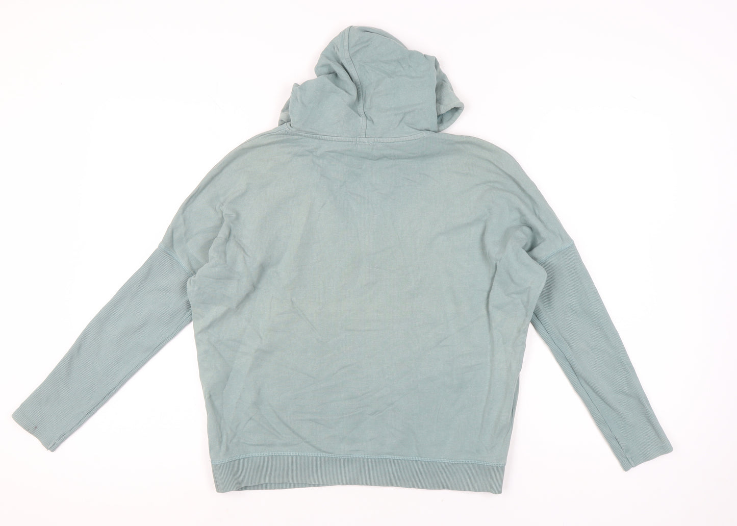 River Island Women’s Green Hoodie Small Pullover Cotton Casual