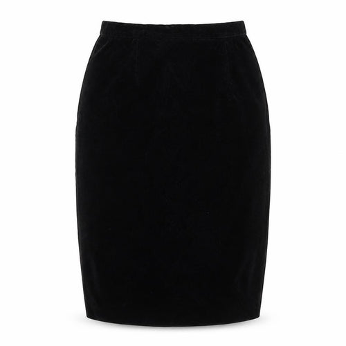 STINA Creation Women’s Black Velvet Pencil Skirt Size 6 Vintage