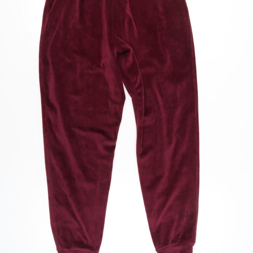Harry Potter Women’s Red Velour Embroidered Pyjama Pants Size 10-12