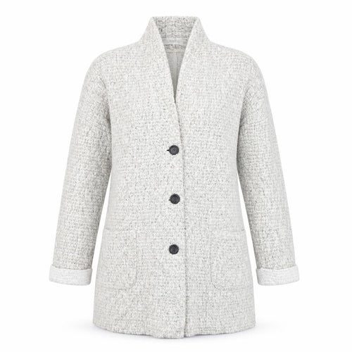Next Women’s Grey Knit Cardigan UK 10 Long Sleeve Collared