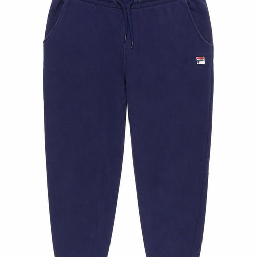 Fila Womens Blue L Jogger Sweatpants Tapered Cotton Blend