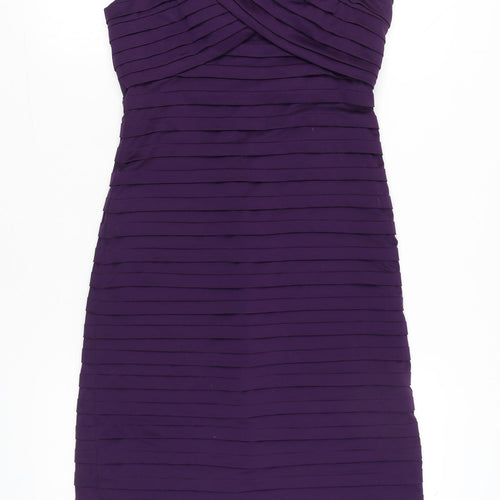 Phase Eight Women Purple Size 12 Sheath Knee Length Dress