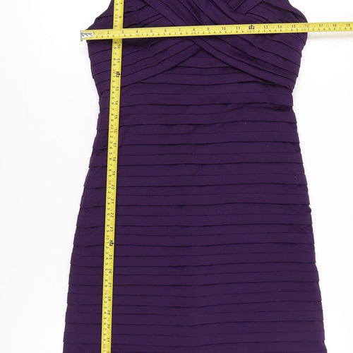 Phase Eight Women Purple Size 12 Sheath Knee Length Dress