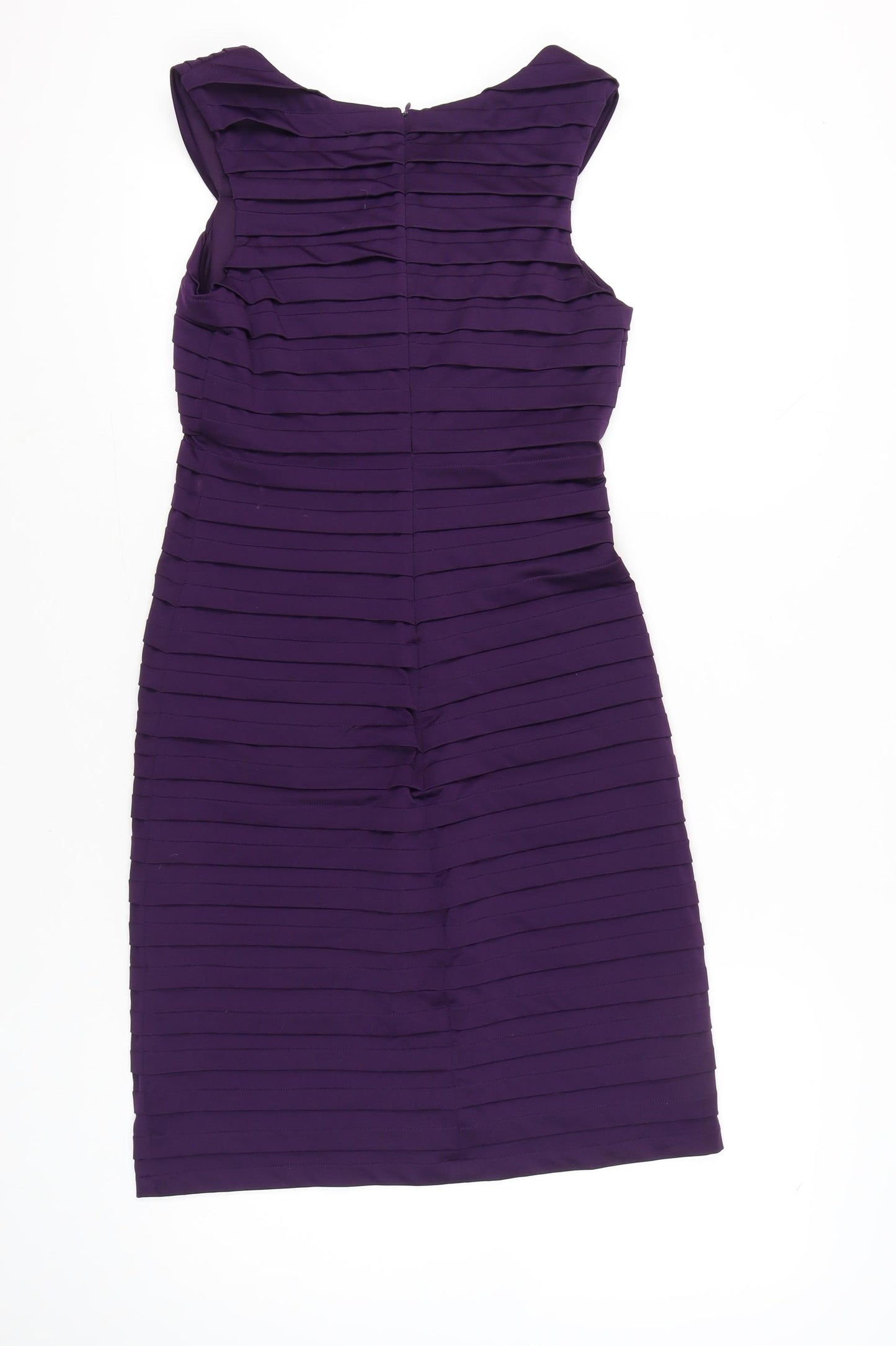 Phase Eight Women Purple Size 12 Sheath Knee Length Dress