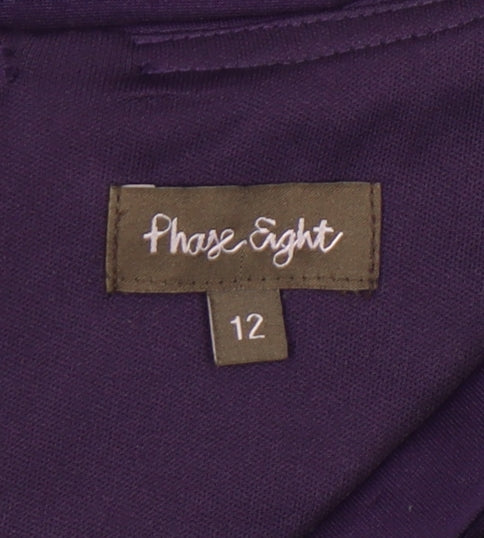 Phase Eight Women Purple Size 12 Sheath Knee Length Dress