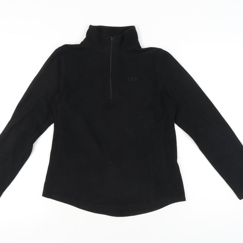 Gap Women’s Black XS Fleece 1/4 Zip Pullover Sweatshirt