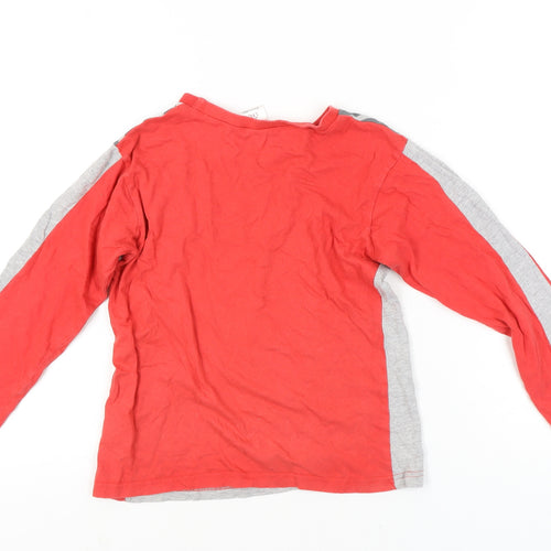Liverpool FC Boys Grey Red Long Sleeve T-Shirt 8-9 Years Football Top