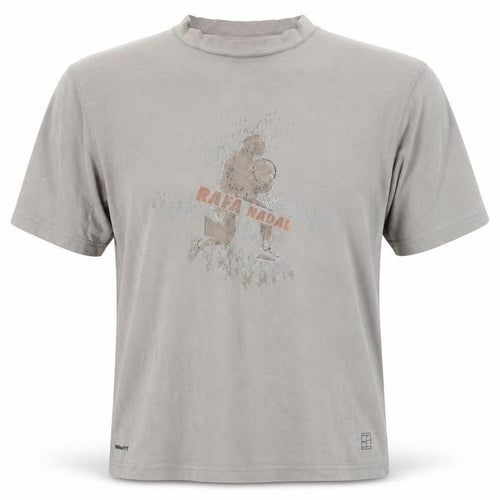 Nike Boys Beige Rafa Nadal Graphic T-Shirt XL Tennis Sportswear