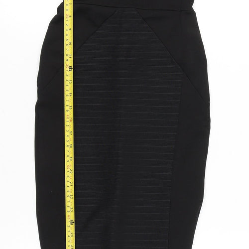 ASOS Petite Women’s Black Strapless Bodycon Midi Dress Size 2