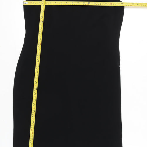 J Taylor Womens Black Size 14 Sheath Knee Length Sleeveless Dress