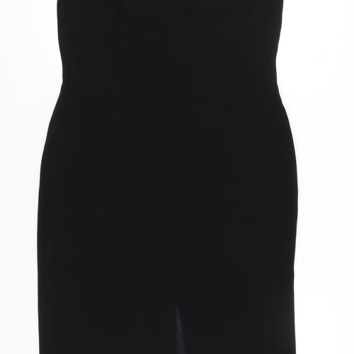 J Taylor Womens Black Size 14 Sheath Knee Length Sleeveless Dress