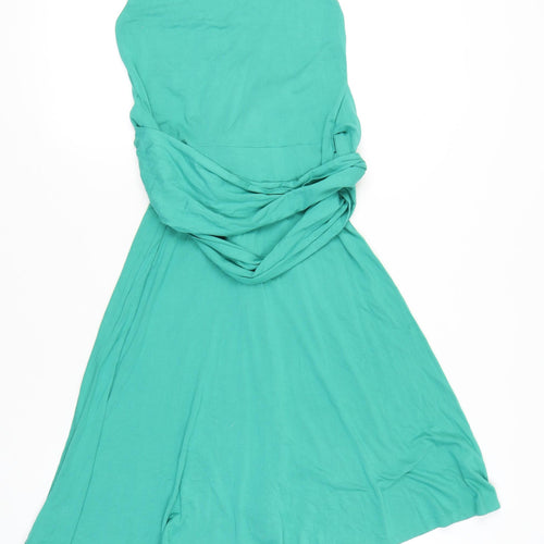 Boden Women’s Green Size 10 Fit & Flare Sleeveless Knee Length Dress