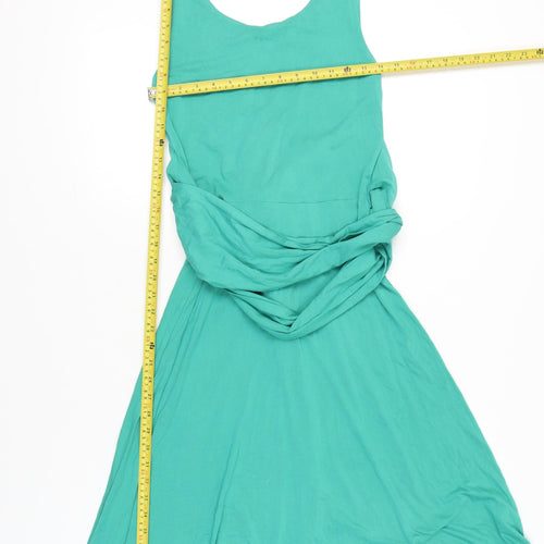 Boden Women’s Green Size 10 Fit & Flare Sleeveless Knee Length Dress