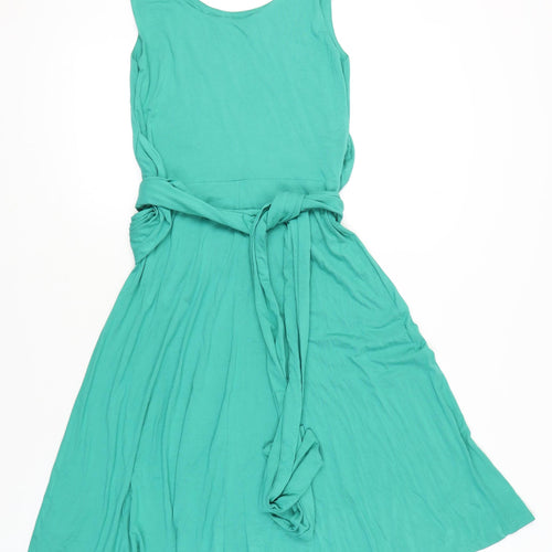 Boden Women’s Green Size 10 Fit & Flare Sleeveless Knee Length Dress