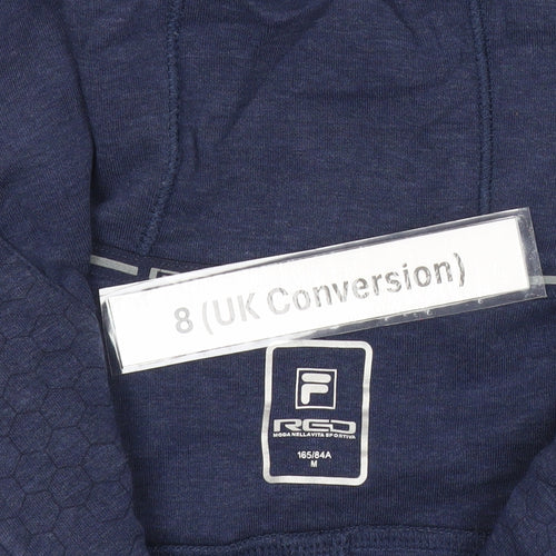 Fila Women’s Navy Blue Hoodie Size 8 Full Zip Sportswear
