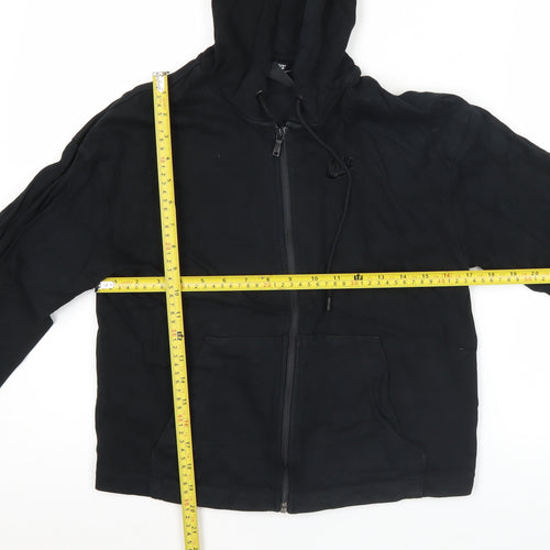 Nike Women’s Black Small Full Zip Hoodie Sweatshirt Cotton