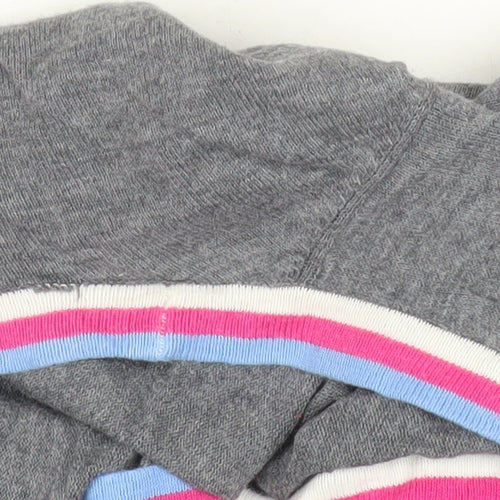Jack & Jones Men’s Grey Cotton Cardigan L V-Neck Button Knit
