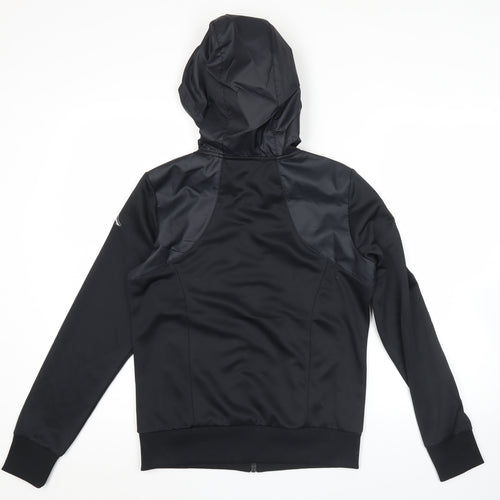 Kappa Valencia CF Womens Black Hoodie Jacket UK 10 Full Zip Sportswear